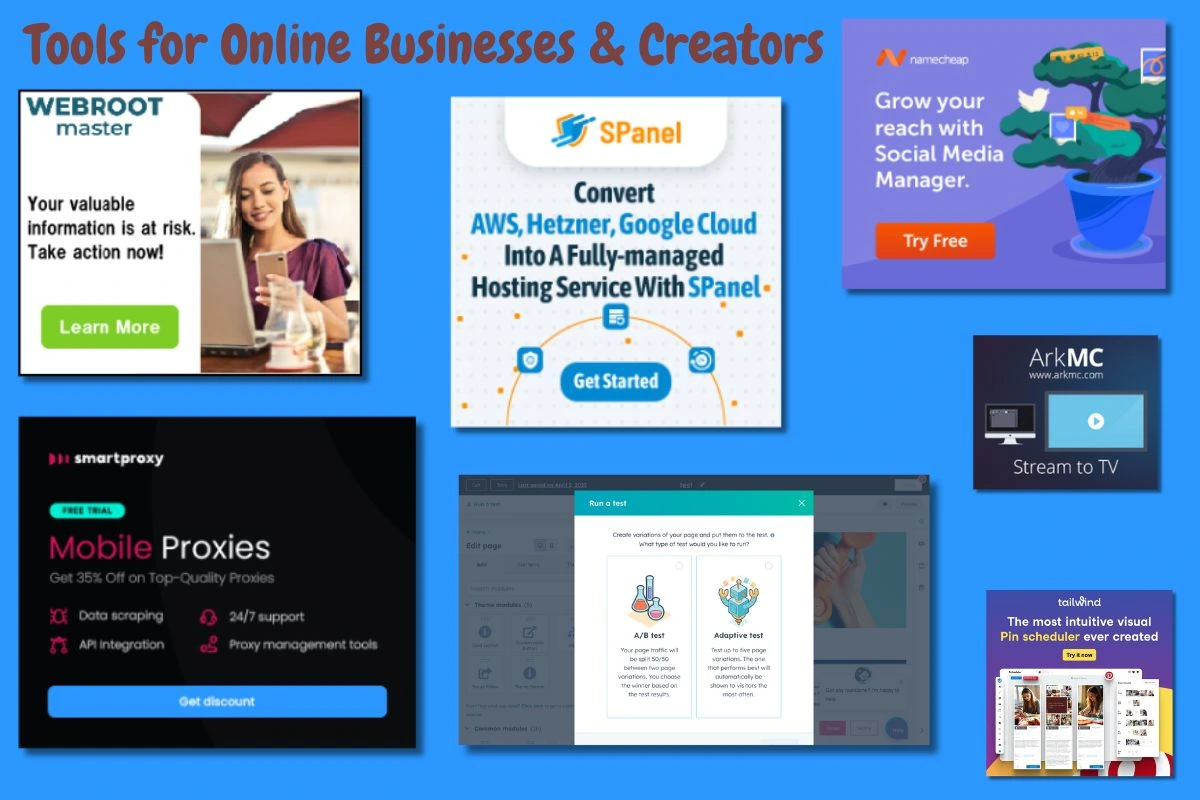 Tools for Online Businesses & Creators